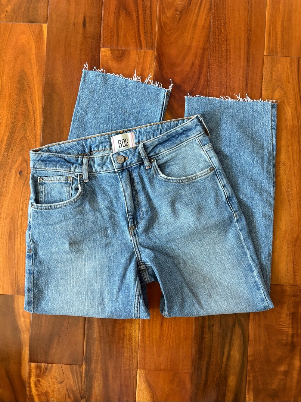 BDG Light Wash Straight-Leg Jeans in Classic Blue